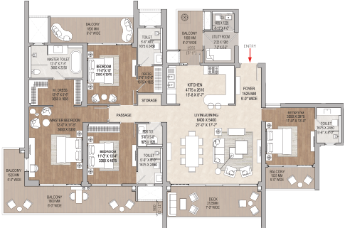 4.5 BHK Plan